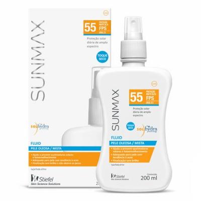 Protetor Solar Sunmax Fluid FPS55 com 200ml