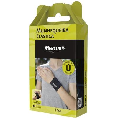 PAR DE MUNHEQUEIRA ELÁSTICA PRETA MERCUR