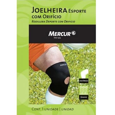 JOELHEIRA NEOPRENE COM ORIFÍCIO MERCUR TAMANHO GG
