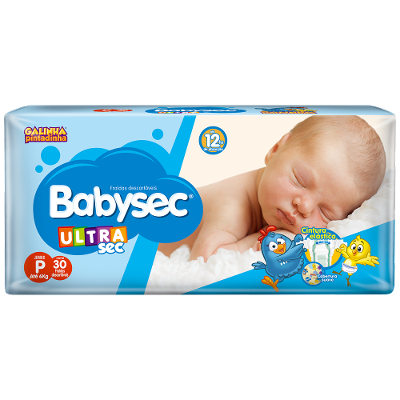 FRALDA BABYSEC GALINHA PINTADINHA ULTRASEC P - 28 Uni