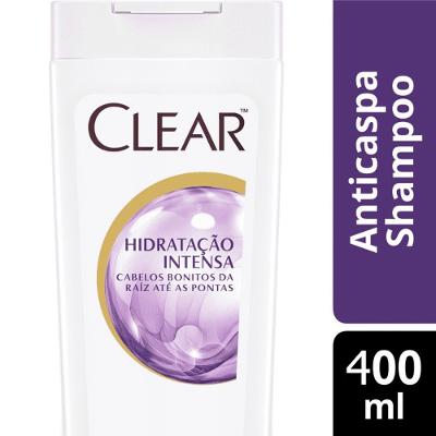 SHAMPOO ANTICASPA CLEAR WOMEN HIDRATAÇÃO INTENSA 400ML