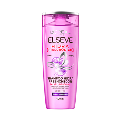 SHAMPOO ELSEVE HIDRA PREENCHEDOR HIALURÔNICO COM 400ML
