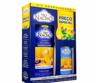 KIT TIO NACHO ENGROSSADOR – SHAMPOO 415ML + CONDICIONADOR 200ML