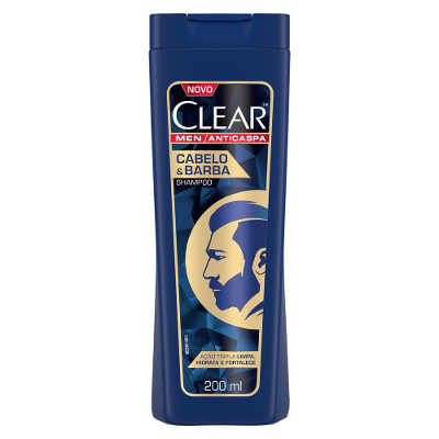 SHAMPOO CLEAR MEN CABELO BARBA - 200ML
