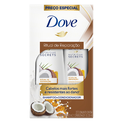Kit Dove Ritual de Reparação Shampoo 350ml + Condicionador 175ml