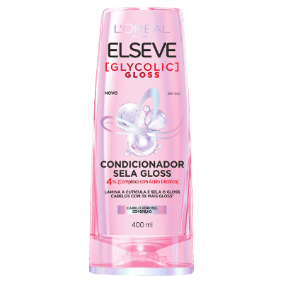 Condicionador Gloss Elseve Glycolic Gloss 400ml