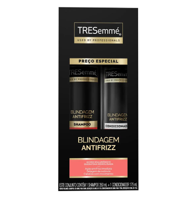Kit Tresemmé Blindagem Antifrizz Shampoo 350ml + Condicionador 175ml