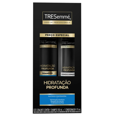 Kit Tresemmé Hidratação Profunda Shampoo 350ml + Condicionador 175ml