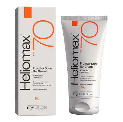Protetor Solar Gel Creme Facial Heliomax FPS 70 50g