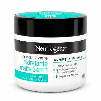 CREME FACIAL NEUTROGENA FACE CARE INTENSIVE HIDRATANTE MATTE 3 EM 1 - 100G
