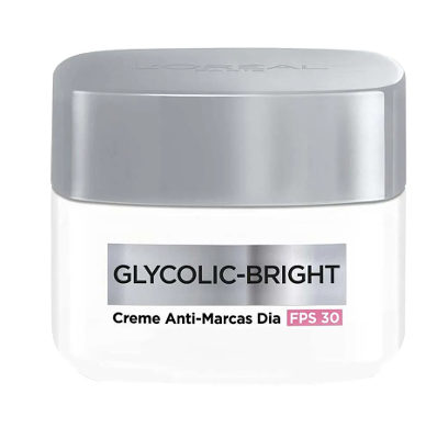 Creme Facial Anti-Marcas Dia L'oréal Paris Glycolic Bright FPS 30 com 49g