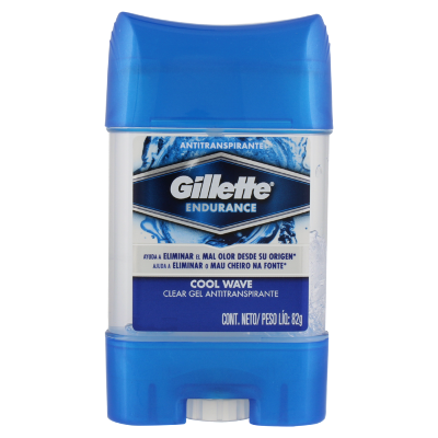 DESODORANTE ANTITRANSPIRANTE CLEAR GEL GILLETTE COOL WAVE MASCULINO 82G