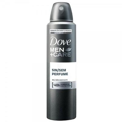 DESODORANTE ANTITRANSPIRANTE AEROSOL DOVE MEN+CARE SEM PERFUME MASCULINO 150ML