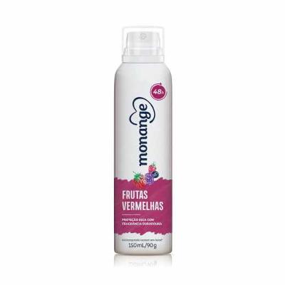 DESODORANTE AEROSOL MONANGE FRUTAS VERMELHAS 150ML