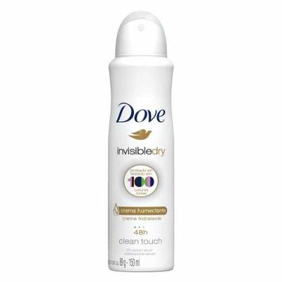 DESODORANTE ANTITRANSPIRANTE FEMININO AEROSOL DOVE INVISIBLE DRY 150ML