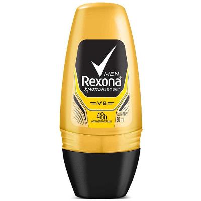 DESODORANTE ANTITRANSPIRANTE ROLL-ON REXONA V8 MASCULINO 50ML