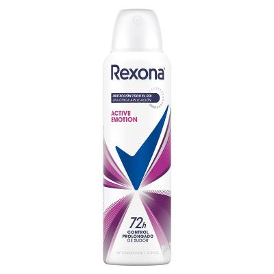 DESODORANTE FEMININO ANTITRANSPIRANTE AEROSOL REXONA ACTIVE EMOTION 150ML