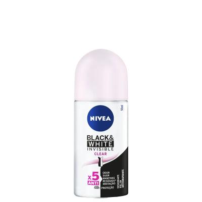 Desodorante Antitransprante Roll-on Nivea Invisible Black & White Clear Feminino 50ml