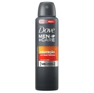 DESODORANTE ANTITRANSPIRANTE AEROSOL DOVE MEN +CARE PROTEÇÃO ANTIBACTERIANA 150ML