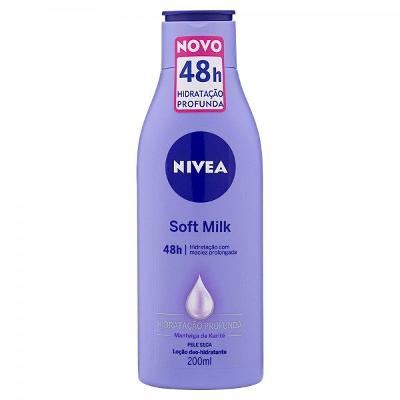 LOÇÃO HIDRATANTE DESODORANTE NIVEA SOFT MILK 200ML