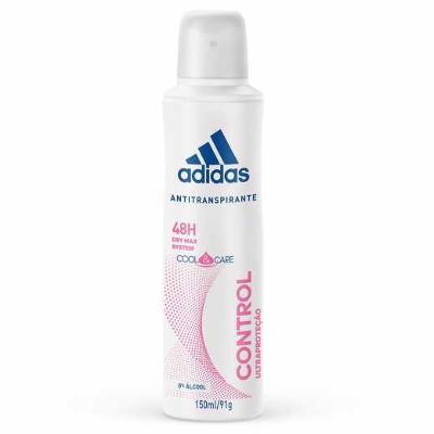 DESODORANTE AEROSSOL ANTITRANSPIRANTE ADIDAS FEMININO CONTROL 150ML
