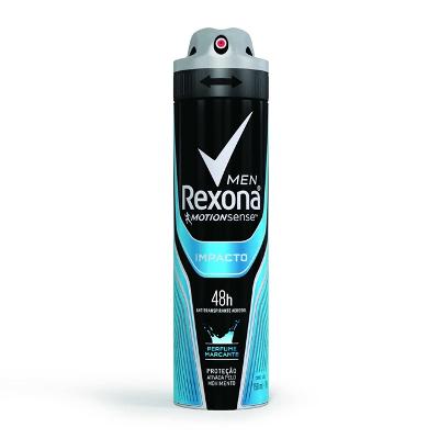 DESODORANTE ANTITRANSPIRANTE AEROSOL REXONA MEN IMPACTO 150ML