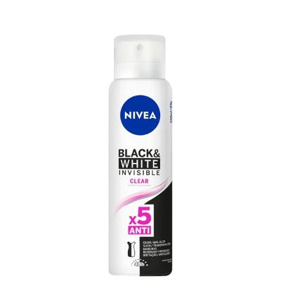 Nivea Desodorante Aerossol Black&White Invisible Clear 200ml