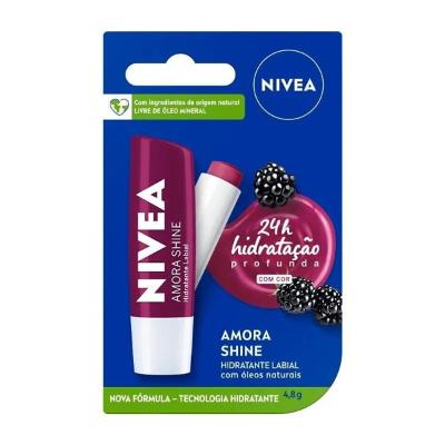 Protetor labial nivea shine amora shine 4,8g