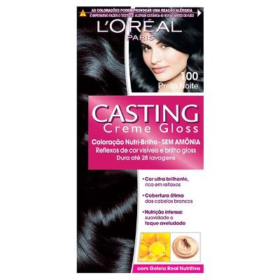 TINTURA SEMI-PERMANENTE CASTING CREME GLOSS 100 PRETO NOITE
