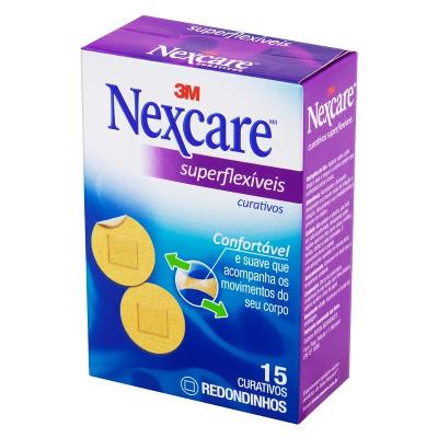 CURATIVO 3M NEXCARE SUPERFLEXÍVEIS REDONDO 15 UNIDADES