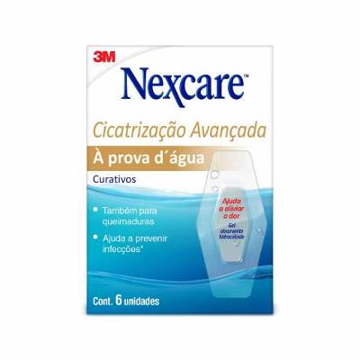 CURATIVO NEXCARE 3M CICATRIZAÇÃO AVANÇADA 6 UNIDADES