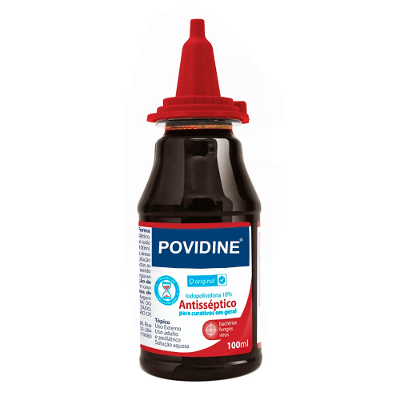POVIDINE ANTISSÉPTICO TÓPICO PARA CURATIVOS 100ML