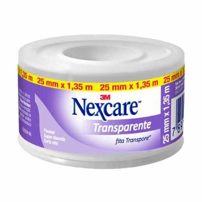 FITA PARA CURATIVO TRANSPARENTE NEXCARE 1 ROLO DE 25MMX1,35M
