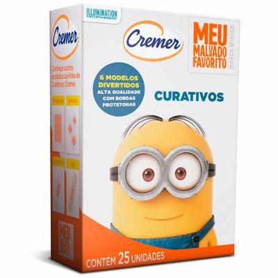 CURATIVO INFANTIL CREMER MINIONS FLEXÍVEL 25 UNIDADES
