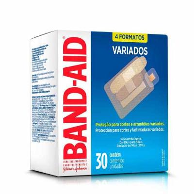 BAND AID CURATIVO TRANSPARENTE - 30 UNIDADES