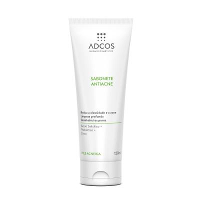 SABONETE LÍQUIDO FACIAL ANTIACNE ADCOS ACNE SOLUTION COM 120ML