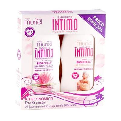 KIT MURIEL SABONETE ÍNTIMO + SABONETE ÍNTIMO FLORAL 200ML