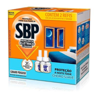 Refil Para Repelente De Tomada Sbp Cheiro Suave Com 2 Unidades de 35ml