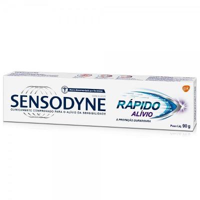 CREME DENTAL SENSODYNE RÁPIDO ALÍVIO COM FLÚOR 90G