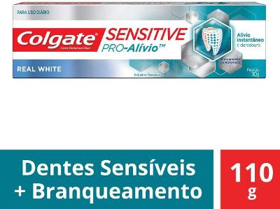 CREME DENTAL COLGATE SENSITIVE PRO-ALÍVIO REAL WHITE 110G