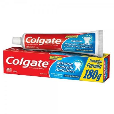 CREME DENTAL COLGATE MÁXIMA PROTEÇÃO ANTICÁRIES 180G