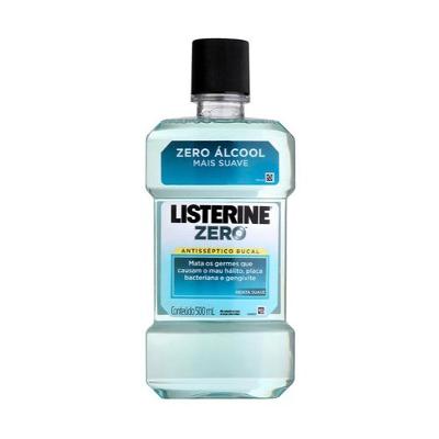 ENXAGUANTE ANTISSÉPTICO BUCAL LISTERINE COOL MINT ZERO ÁLCOOL COM 500ML