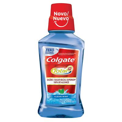 Enxaguante Antisséptico Bucal Colgate Total 12 Clean Mint 250ml