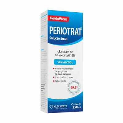 SOLUÇÃO ANTISSÉPTICA BUCAL PERIOTRAT SEM ÁLCOOL 250ML