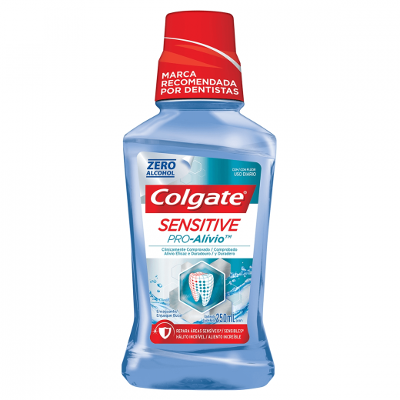 ENXAGUANTE ANTISSÉPTICO BUCAL COLGATE SENSITIVE PRO-ALÍVIO SEM ÁLCOOL 250ML
