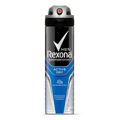 DESODORANTE ANTITRANSPIRANTE AEROSOL REXONA MEN ACTIVE DRY MASCULINO 150ML