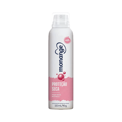 DESODORANTE AEROSOL MONANGE PROTEÇÃO SECA 150ML