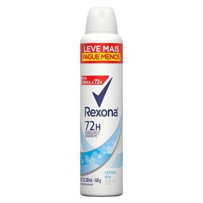 Desodorante Antitranspirante Aerosol Cotton Dry Rexona 250Ml