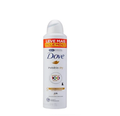 Desodorante Antitranspirante Aerosol Dove Invisible Dry com 250ml
