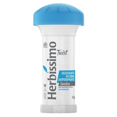 Herbíssimo Twist Sensitive Creme Desodorante Antiperspirante 45g